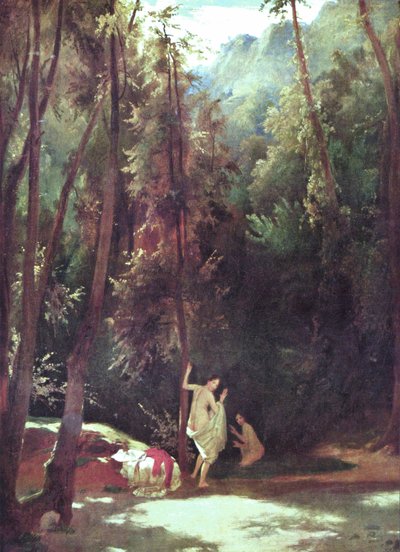Im Park von Terni von Carl Blechen
